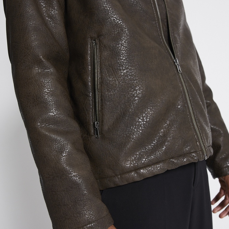 Faux leather jacket "Blank"